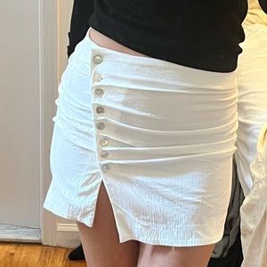 White Zara skirt